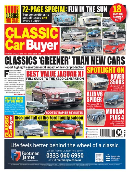 Kelsey Publishing Ltd作のClassic Car Buyerの作品詳細 - 貸出可能